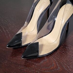 Schutz Black Transparent Women's Heels